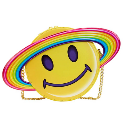 CLEARANCE Lisa Frank Yellow Rainbow Ring Saturn Crossbody Bag