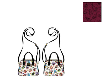 POP BY LF DISNEY VILLAINS TATTOO AOP CROSSBODY LOUNGEFLY