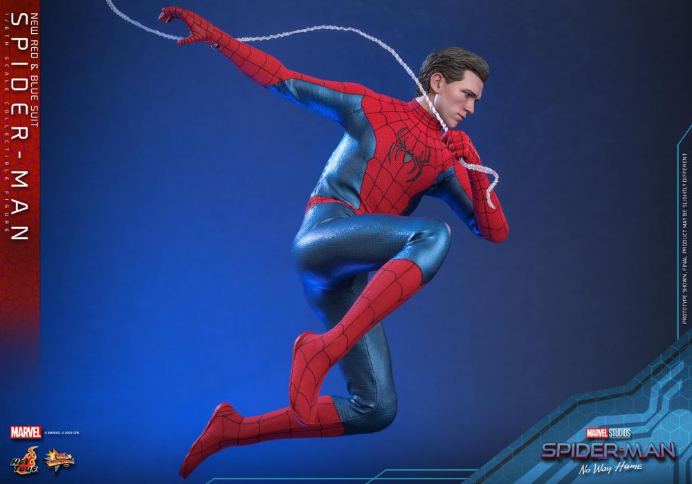 Spider-Man: No Way Home MMS680 Spider-Man (New Red and Blue Suit) 1/6th Scale Collectible Figure