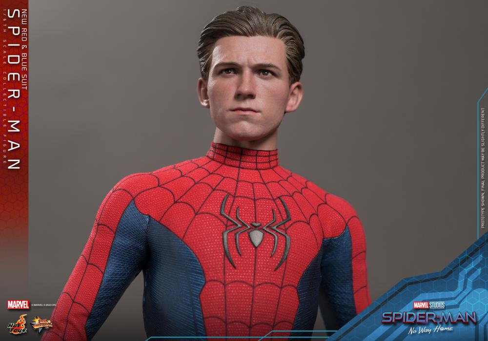 Spider-Man: No Way Home MMS680 Spider-Man (New Red and Blue Suit) 1/6th Scale Collectible Figure