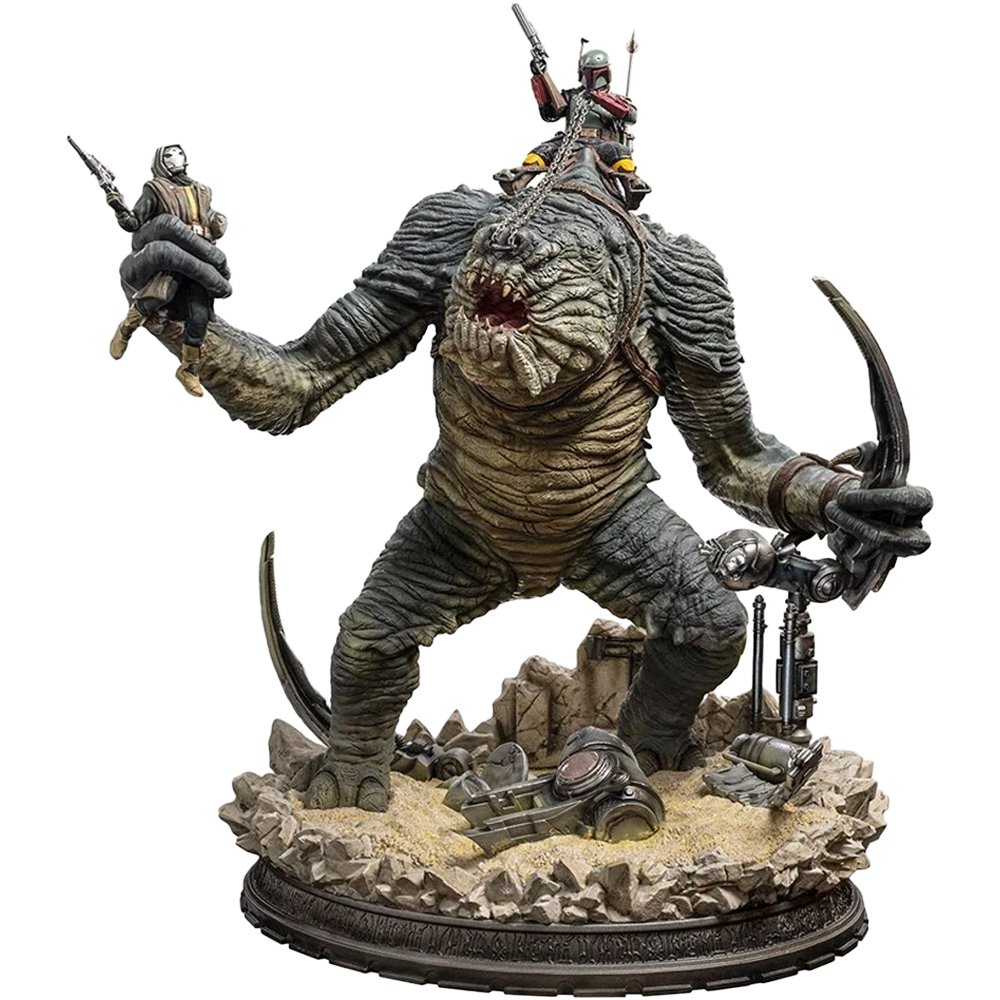 Statue Boba Fett & Rancor - The Book of Boba Fett - Demi Art Scale 1/20 - Iron Studios
