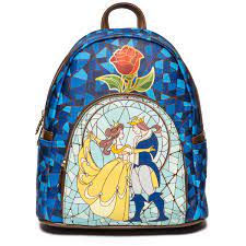 Beauty and the Beast Stained-Glass Window Mini-Backpack