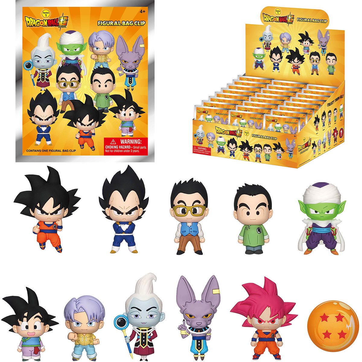 Dragon Ball Super 3D Foam Bag Clip One Each