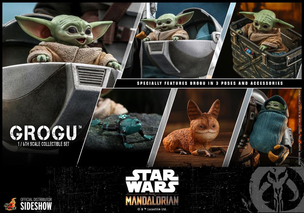 The Mandalorian TMS043 Grogu 1/6th Scale Collectible Figure Set