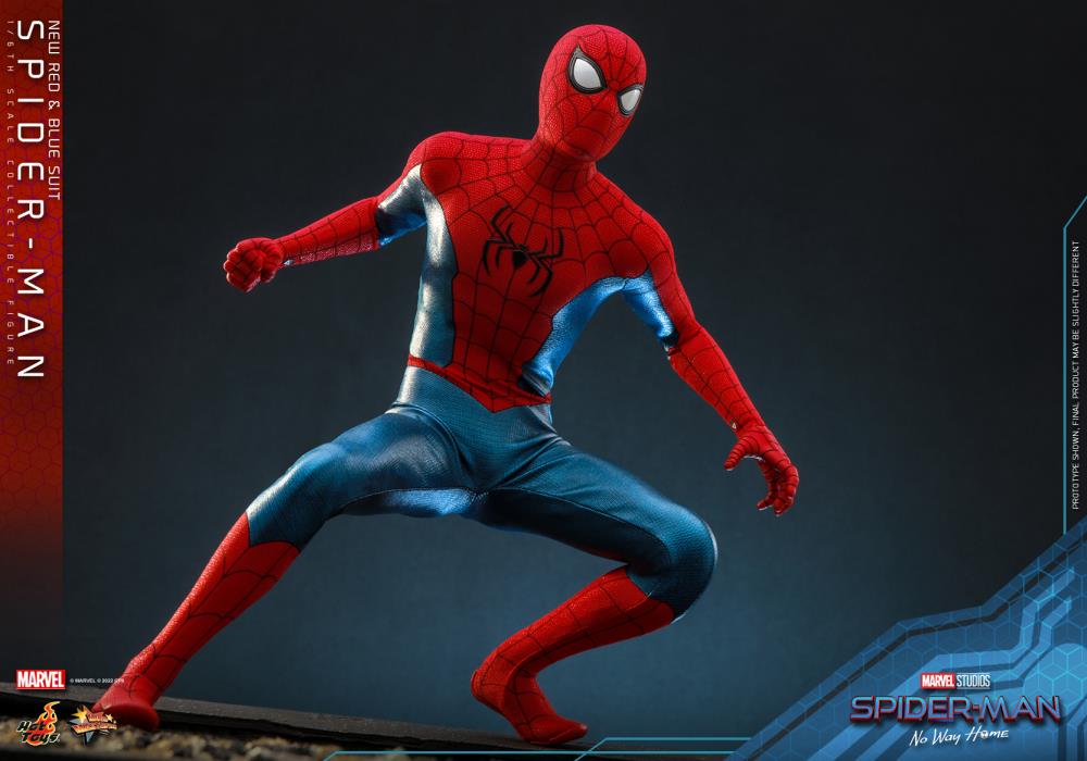 Spider-Man: No Way Home MMS680 Spider-Man (New Red and Blue Suit) 1/6th Scale Collectible Figure