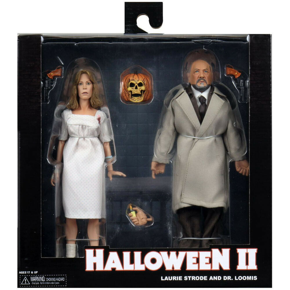 Halloween 2 Laurie Strode and Dr. Loomis 2 Pack Neca