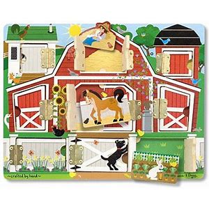 Melissa and Doug Wooden Magnetic Hide and Seek Farm