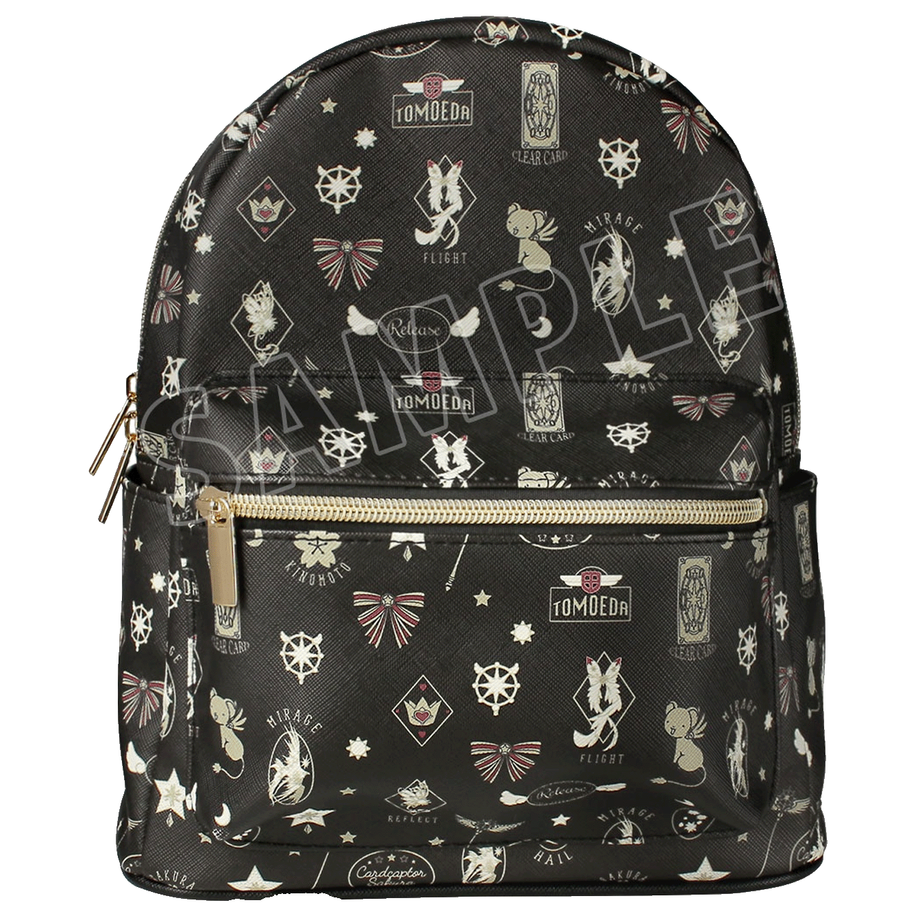 Cardcaptor Sakura: Clear Card Motif Pattern Backpack Black