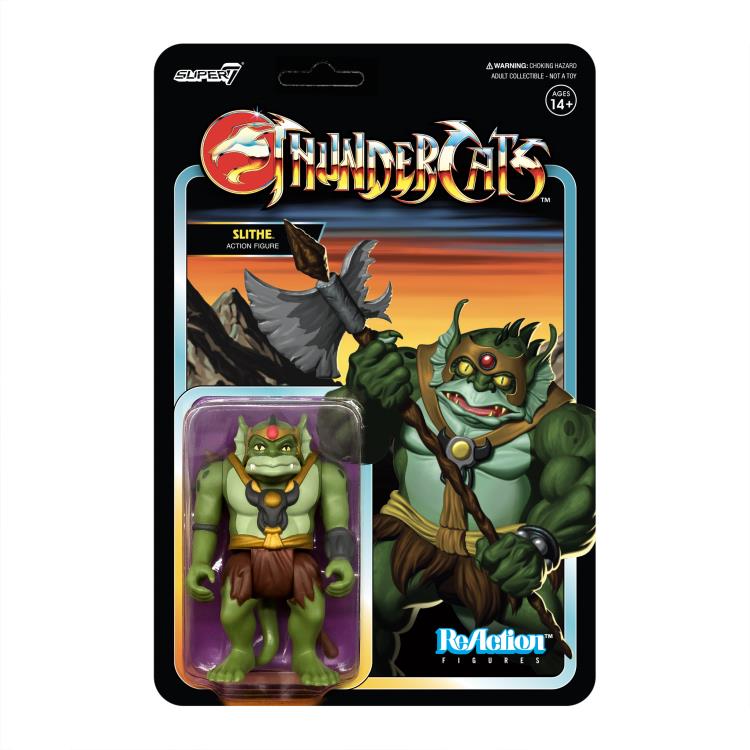 Super7 ReAction Thundercats Wave 1 Slithe 3.75 Inch Action Figure