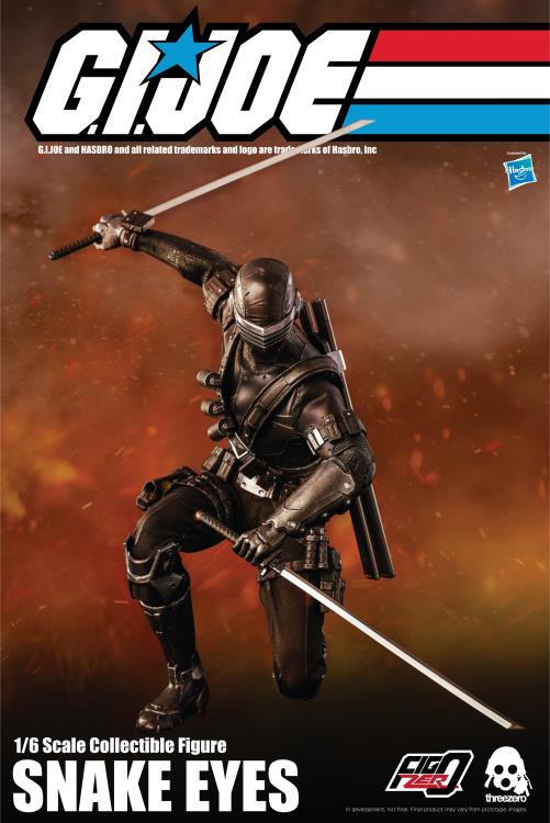 G.I. Joe ThreeZero Snake Eyes 1/6 Scale Collectible Figure