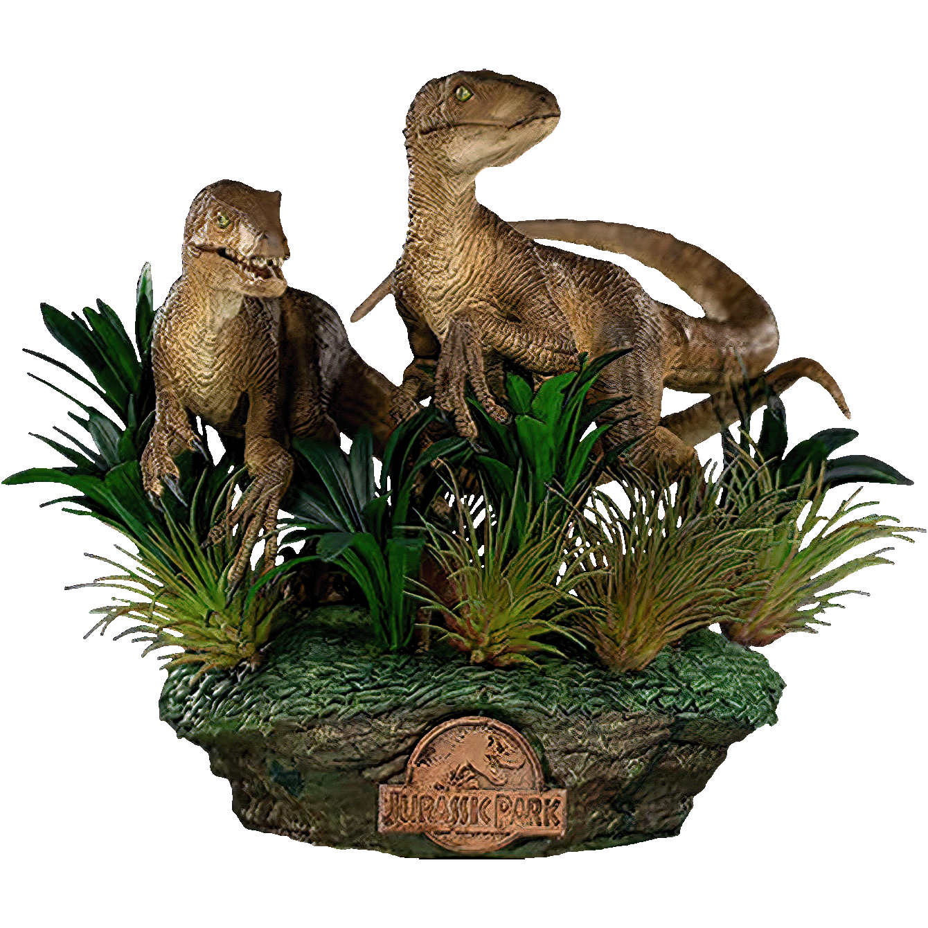 Jurassic Park Just The Two Raptors 1/10 Deluxe Art Scale