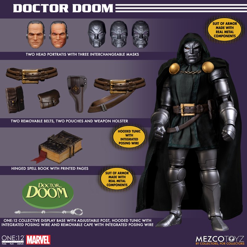 PRE-ORDER Doctor Doom One:12 Mezco