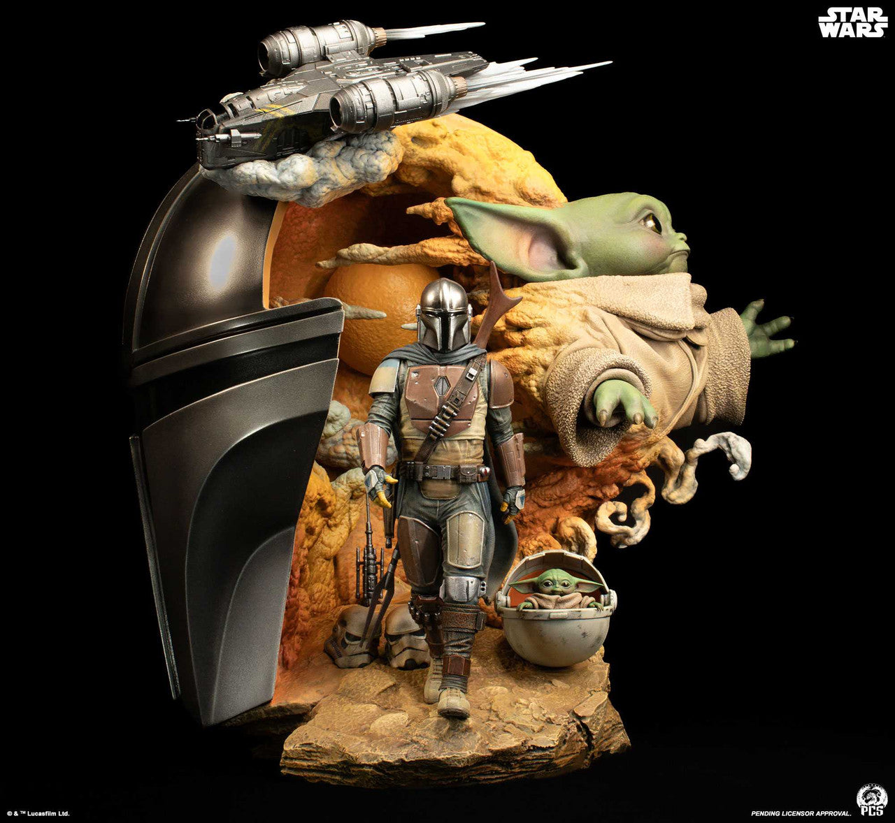 PRE-ORDER PCS Limited Edition Star Wars The Mandalorian Fine Art Bust