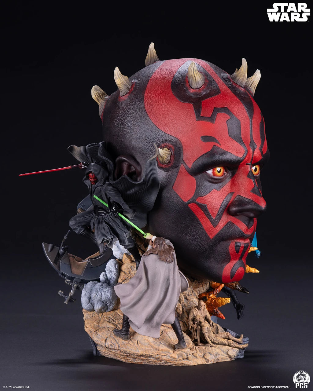 PRE-ORDER Premium Collectibles Studio Star Wars Darth Maul Fine Art Bust