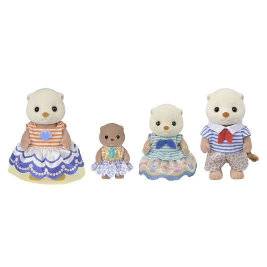 Calico Critters Sea Otter Family, 4 Doll Figures