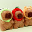 Capybara Plush Keychain – BIG Neck Hood Series