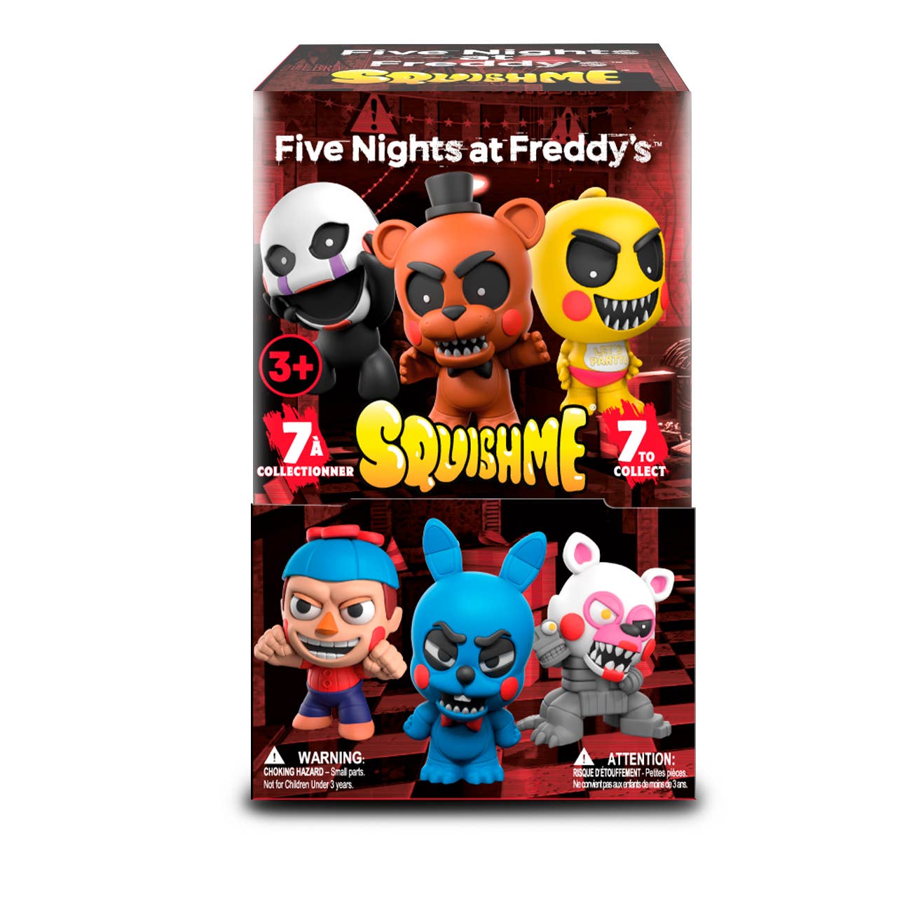 FNAF 3.5" SquishMe Scented Figure Mystery Packs in Display
