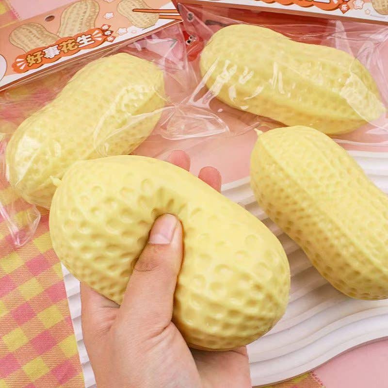 Large TPR Slow Rebounding Peanut Squeeze Toy