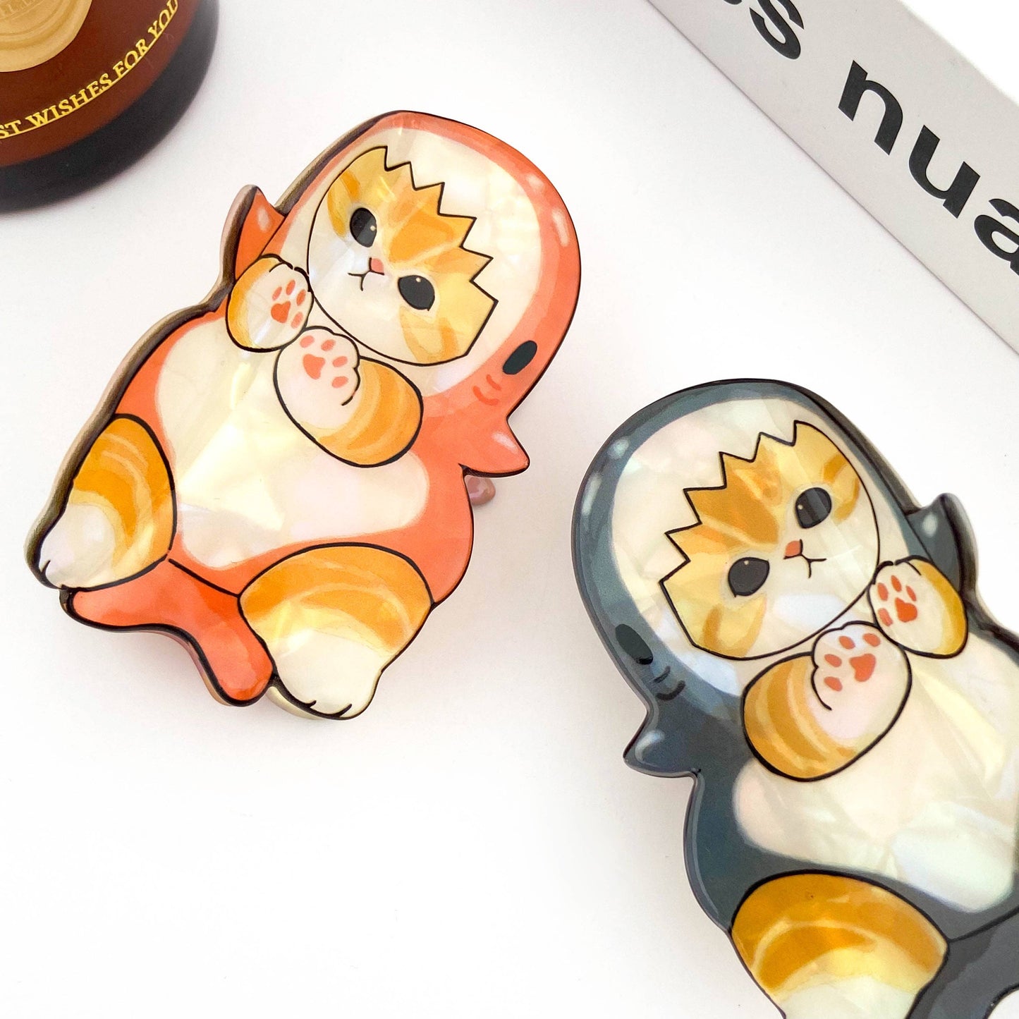 Acetate Cat Hair Claw Clip