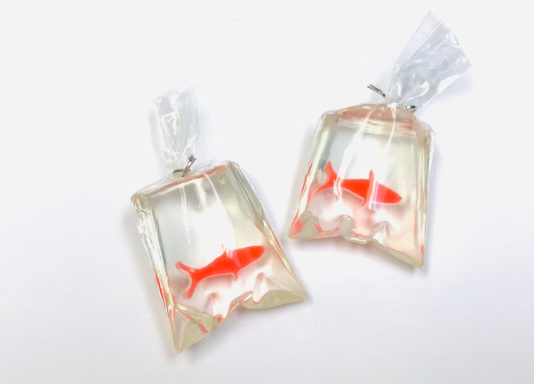 Goldfish Bag Earrings