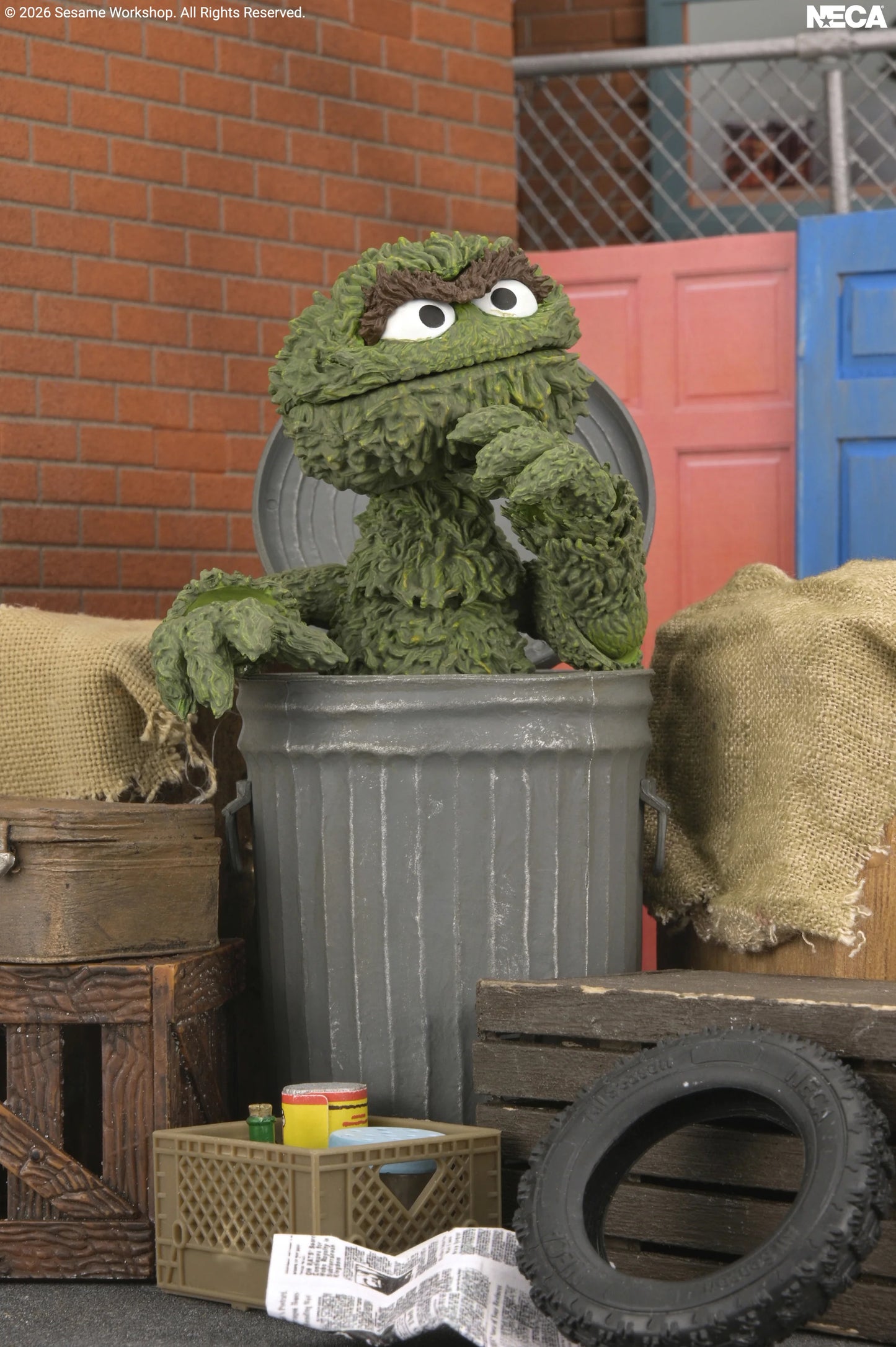 PRE-ORDER NECA Sesame Street Ultimate Oscar the Grouch 7" Action Figure