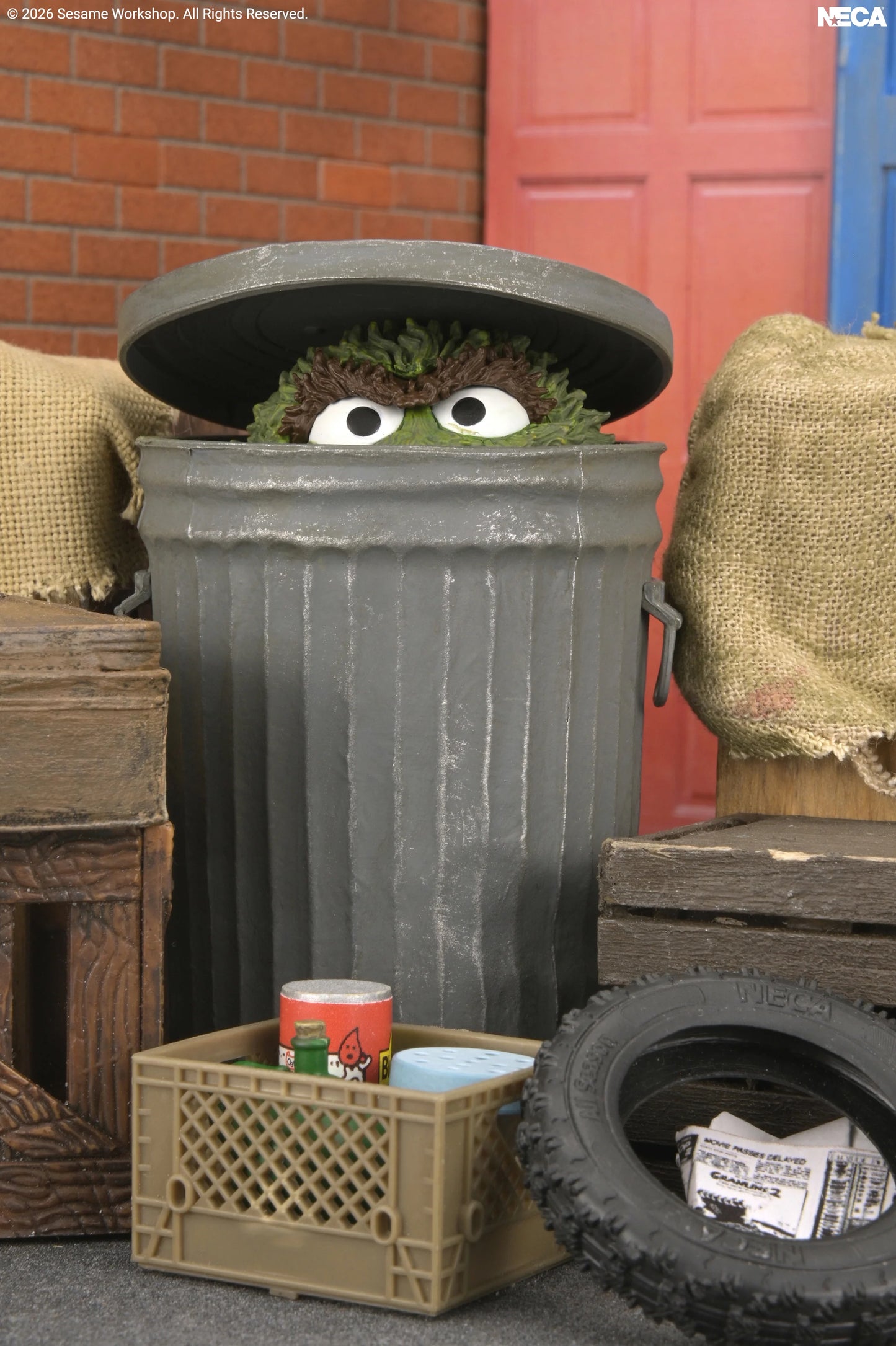 PRE-ORDER NECA Sesame Street Ultimate Oscar the Grouch 7" Action Figure