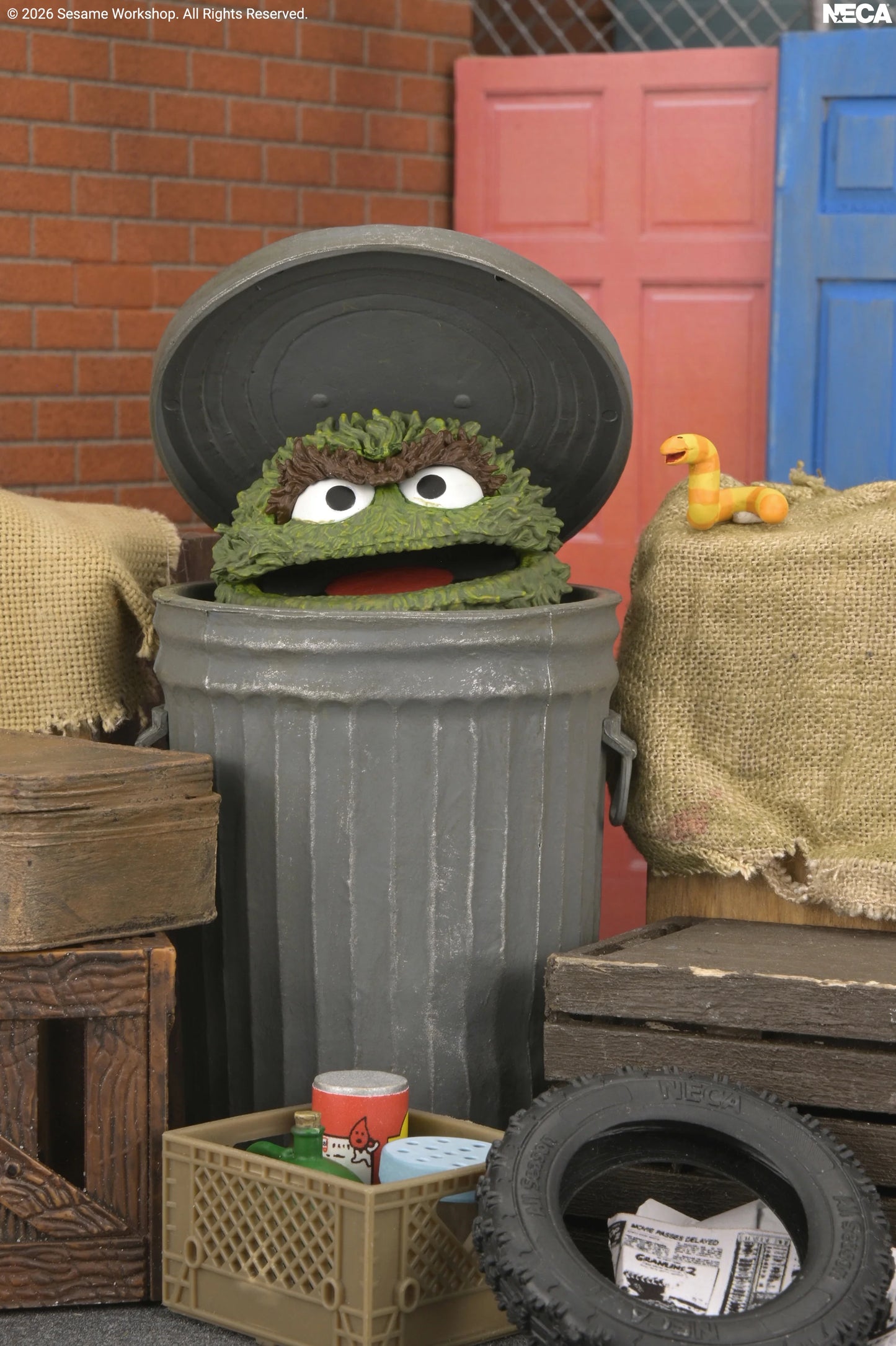 PRE-ORDER NECA Sesame Street Ultimate Oscar the Grouch 7" Action Figure