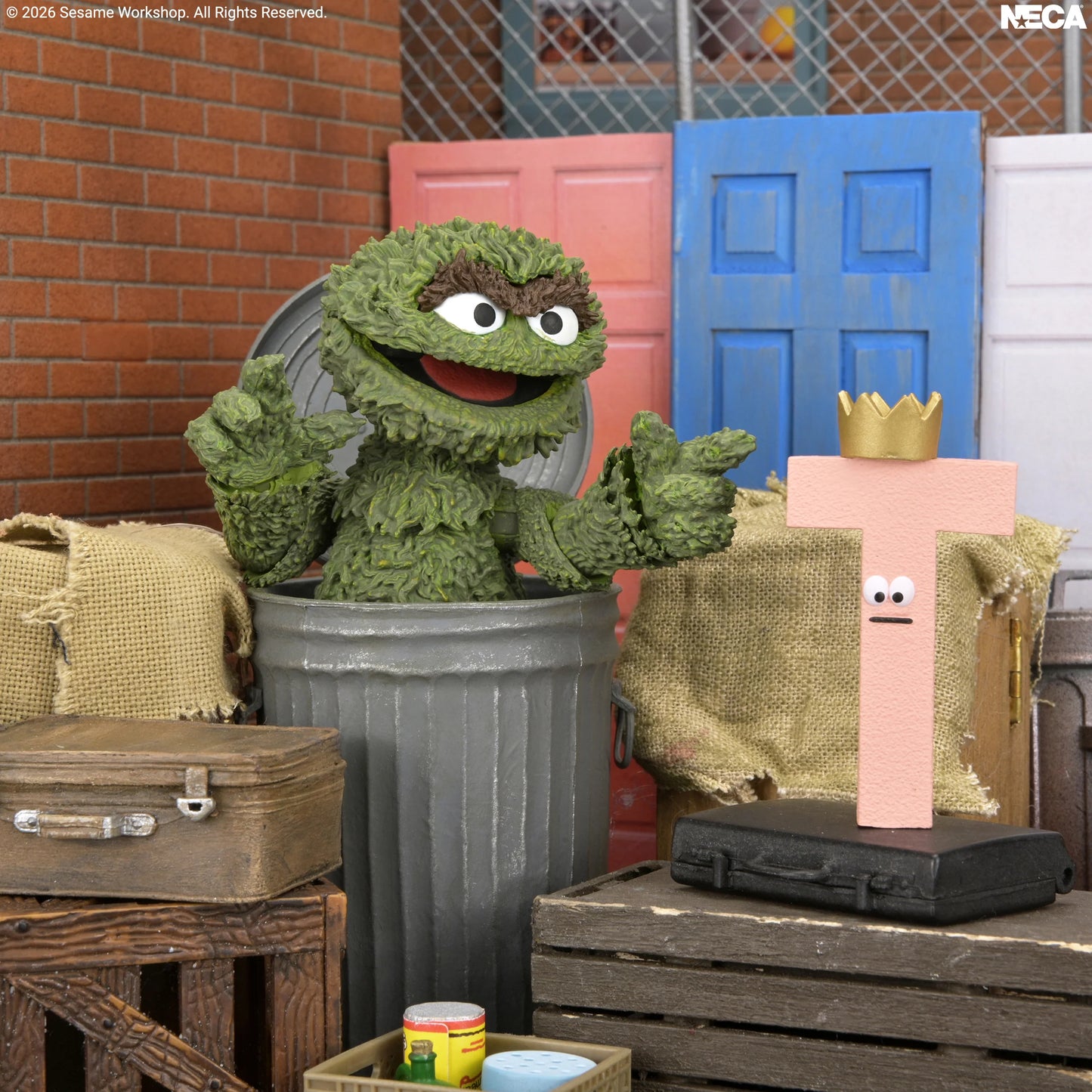 PRE-ORDER NECA Sesame Street Ultimate Oscar the Grouch 7" Action Figure