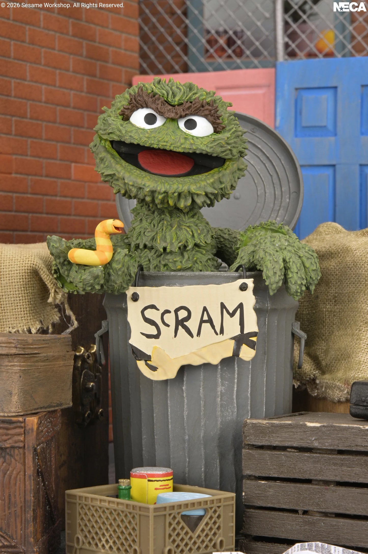 PRE-ORDER NECA Sesame Street Ultimate Oscar the Grouch 7" Action Figure