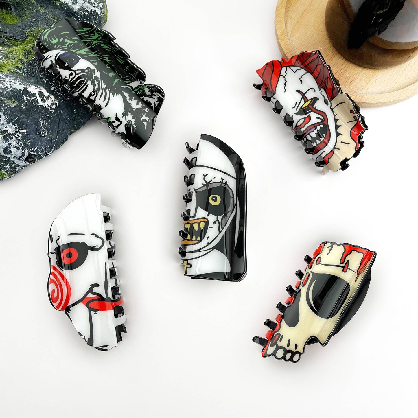 Halloween Hair Clips, Spooky & Fun Claw Clip Collection