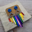 Music Festival  Rainbow Bar Earrings