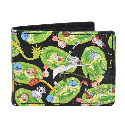Wb Adult Swim Rick And Morty Aop Bifold Wallet
