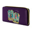 Jack And Sally Star Crossed Lovers Tarot Zip Around Wallet, Purple
