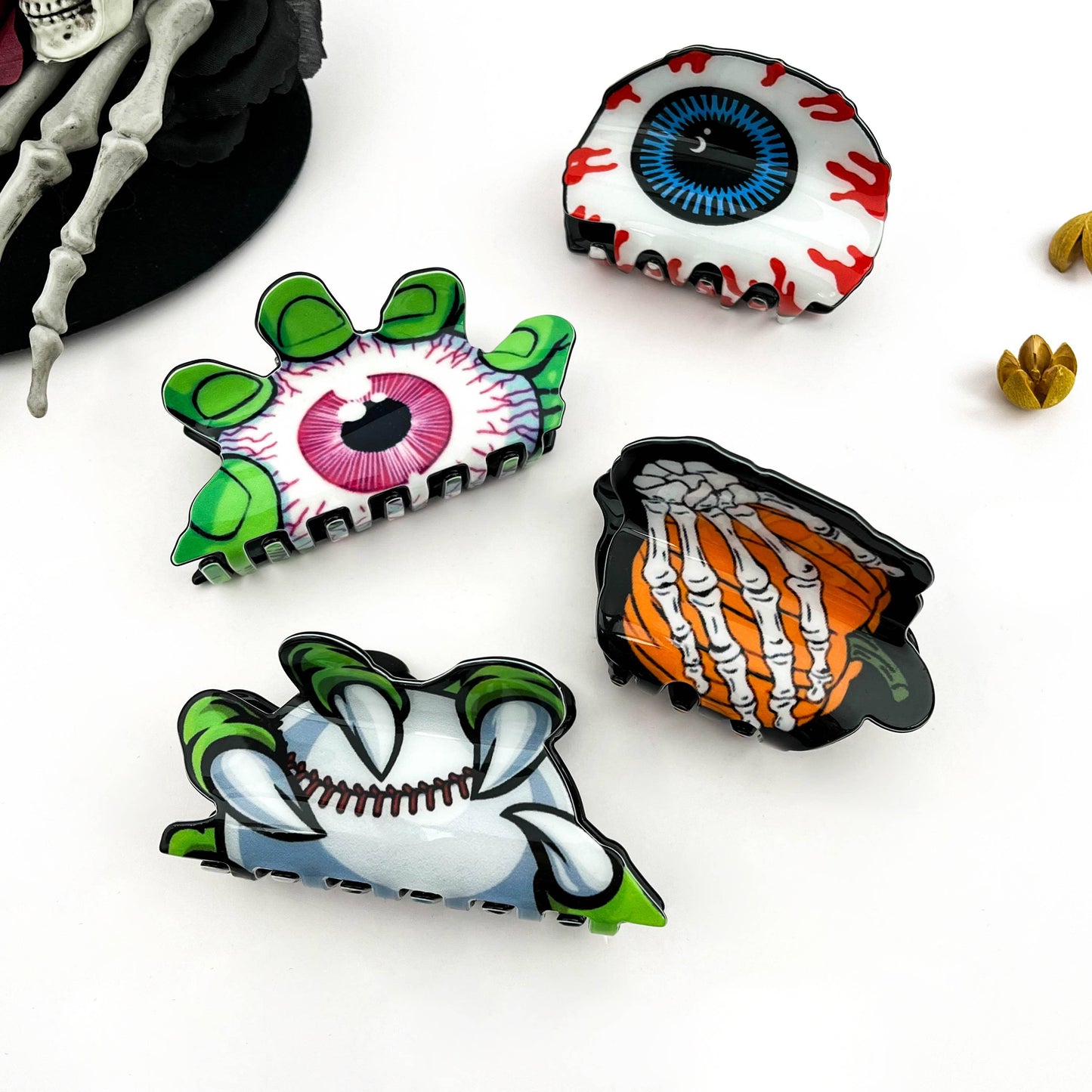 Halloween Horror Hair Claw, Quirky Holiday Hair Accessory