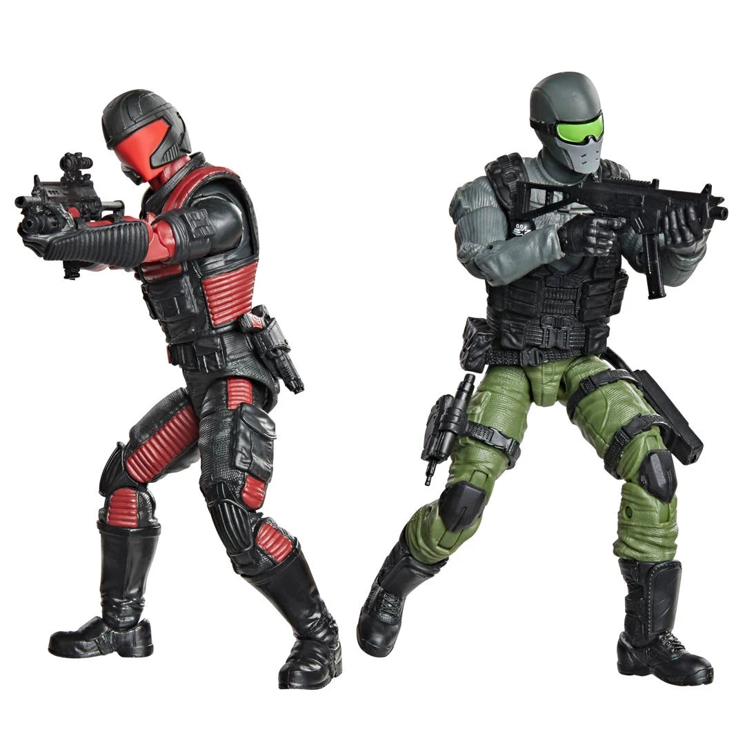 G.I. Joe Classified Series Snake Eyes & Varmint ATV vs. Stealth Viper & Cobra Stealth Flight Pod (Trubble Bubble) Action Figure Two-Pack