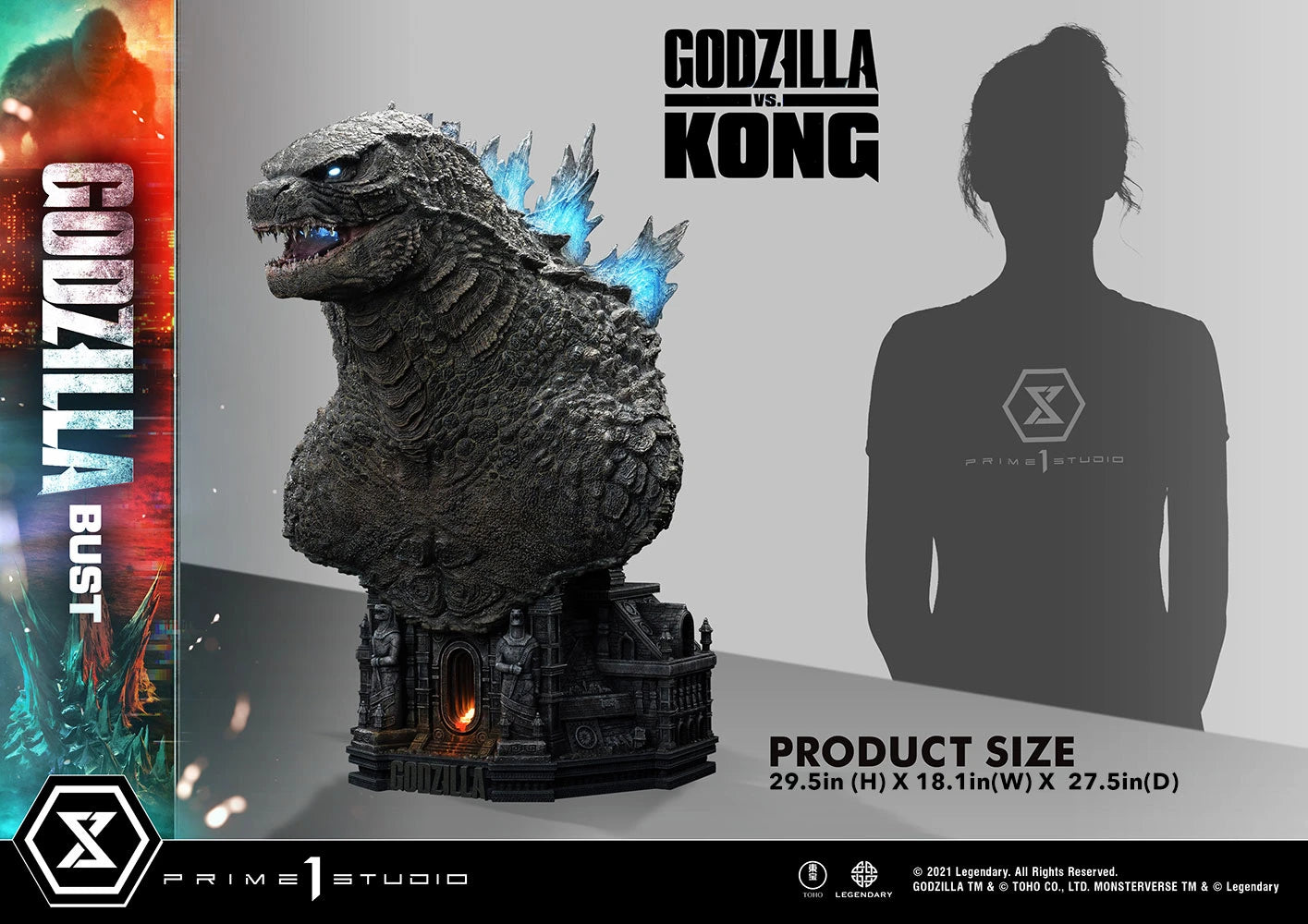 GODZILLA Bust by Prime 1 Studio
