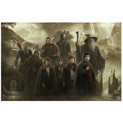 LORD OF THE RINGS: THE FELLOWSHIP OF THE RING Art Print by Darren Tan