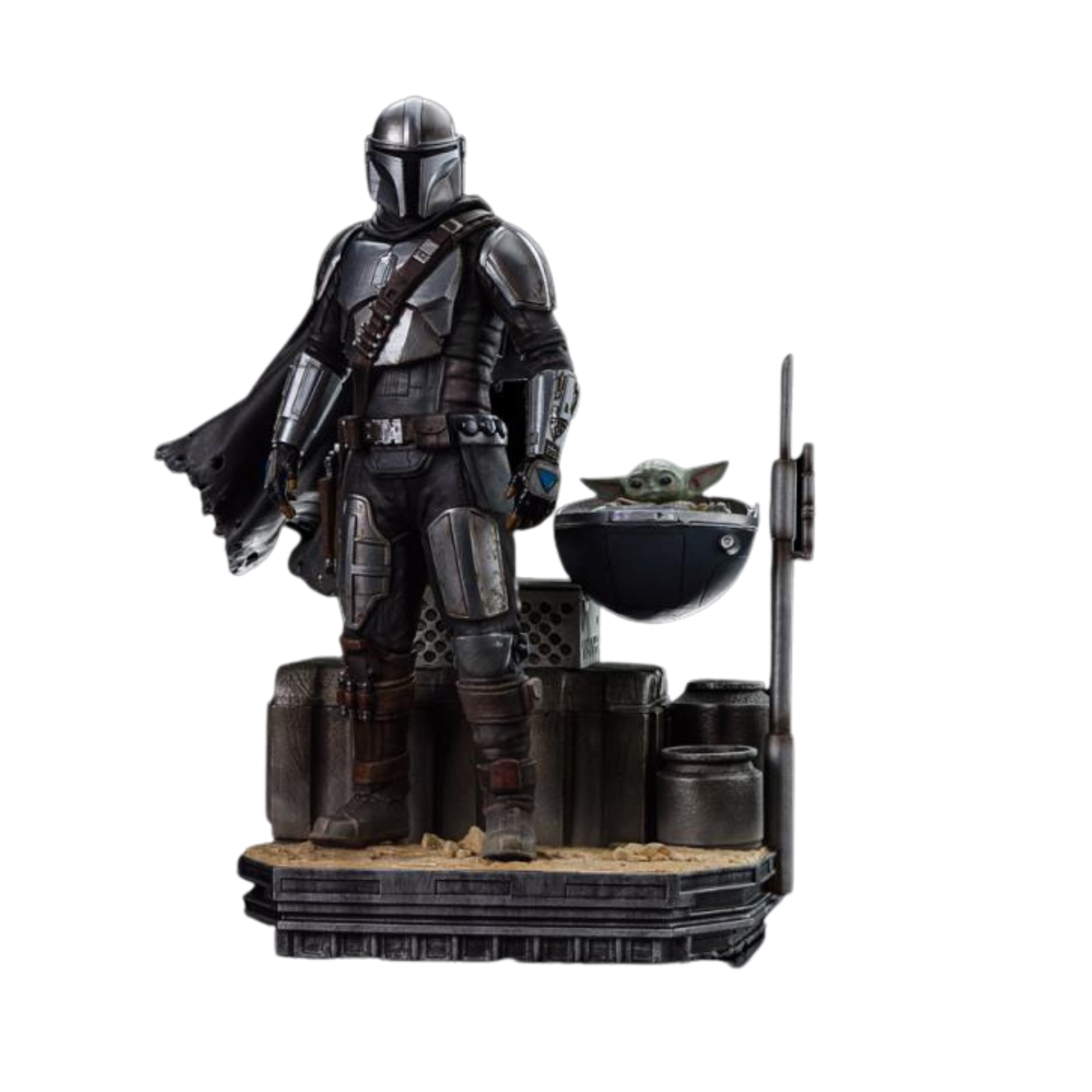 PRE-ORDER The Mandalorian Din Djarin and Grogu 1/10 Art Scale Limited Edition Statue