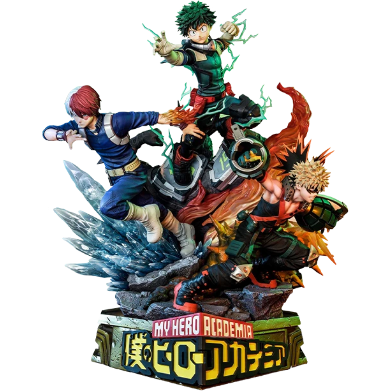 MIDORIYA, BAKUGO & TODOROKI (DELUXE VERSION) Diorama by Prime 1 Studio