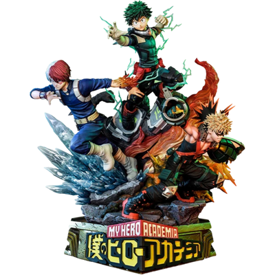 MIDORIYA, BAKUGO & TODOROKI (DELUXE VERSION) Diorama by Prime 1 Studio