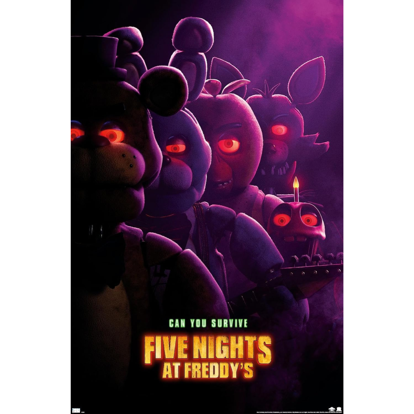 FIVE NIGHTS AT FREDDY'S Can You Survive Poster