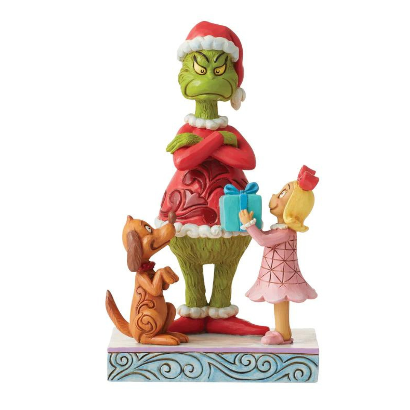 Max and Cindy Giving Gift to Grinch