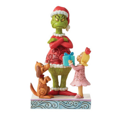 Max and Cindy Giving Gift to Grinch