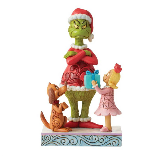 Max and Cindy Giving Gift to Grinch