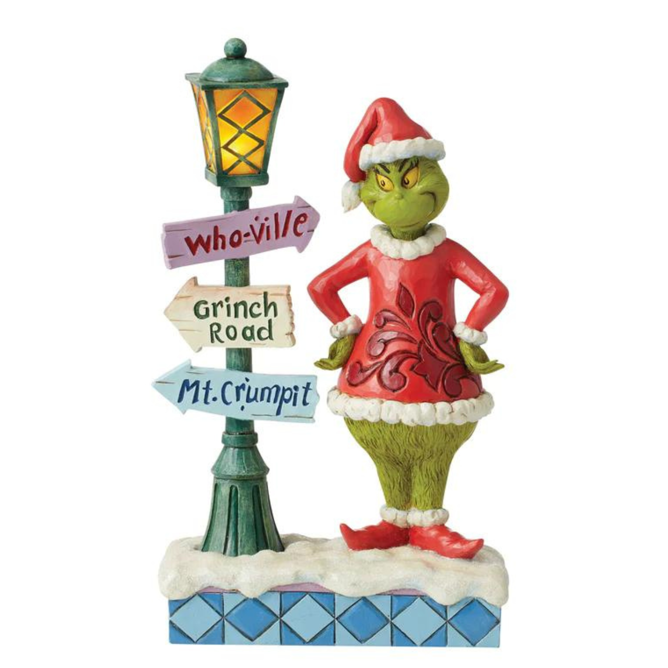 Grinch by Lit Lamppost