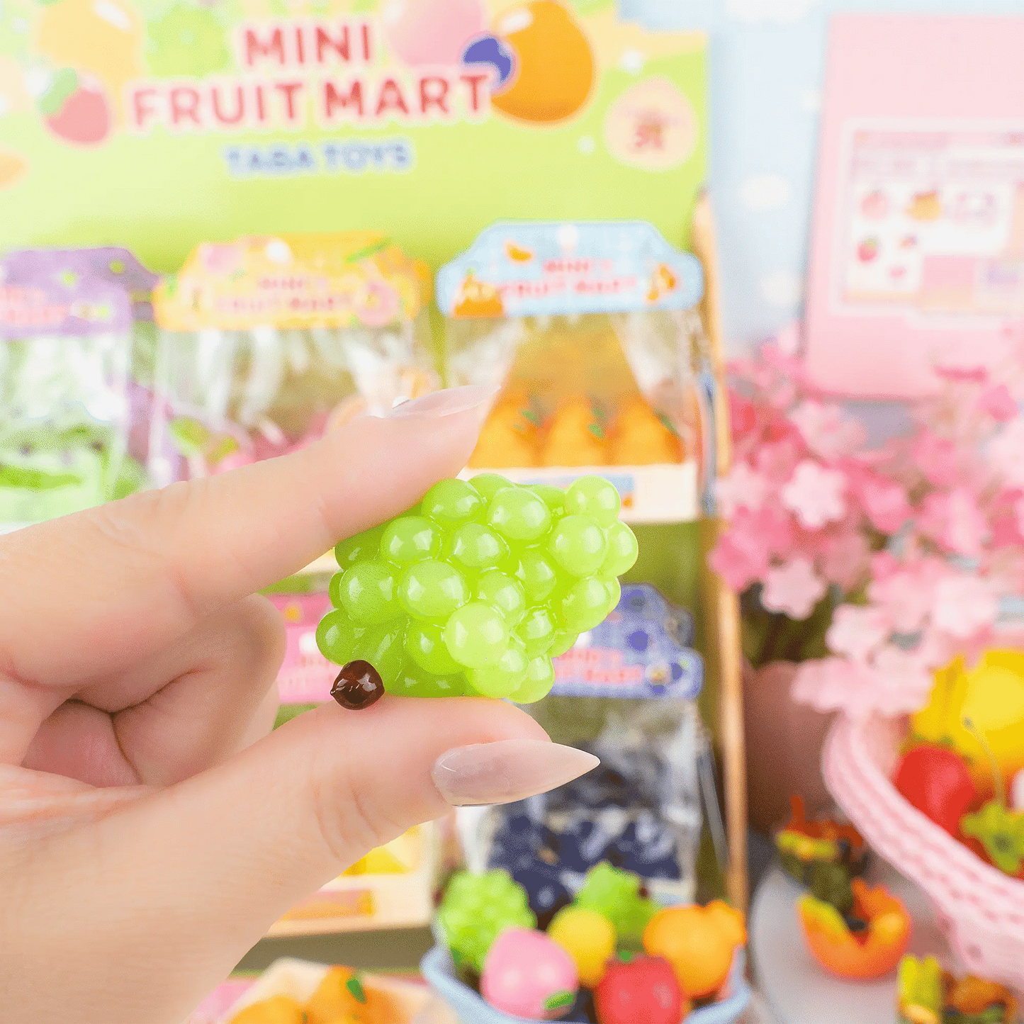 Mini Fruit Mart Taba Squishy Toy Peaches