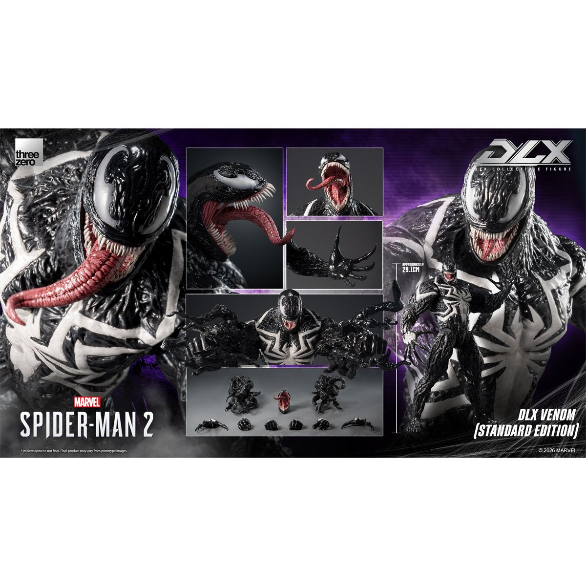 PRE-ORDER Threezero Marvel's Spider-Man 2 Venom Standard Edition DLX Action Figure