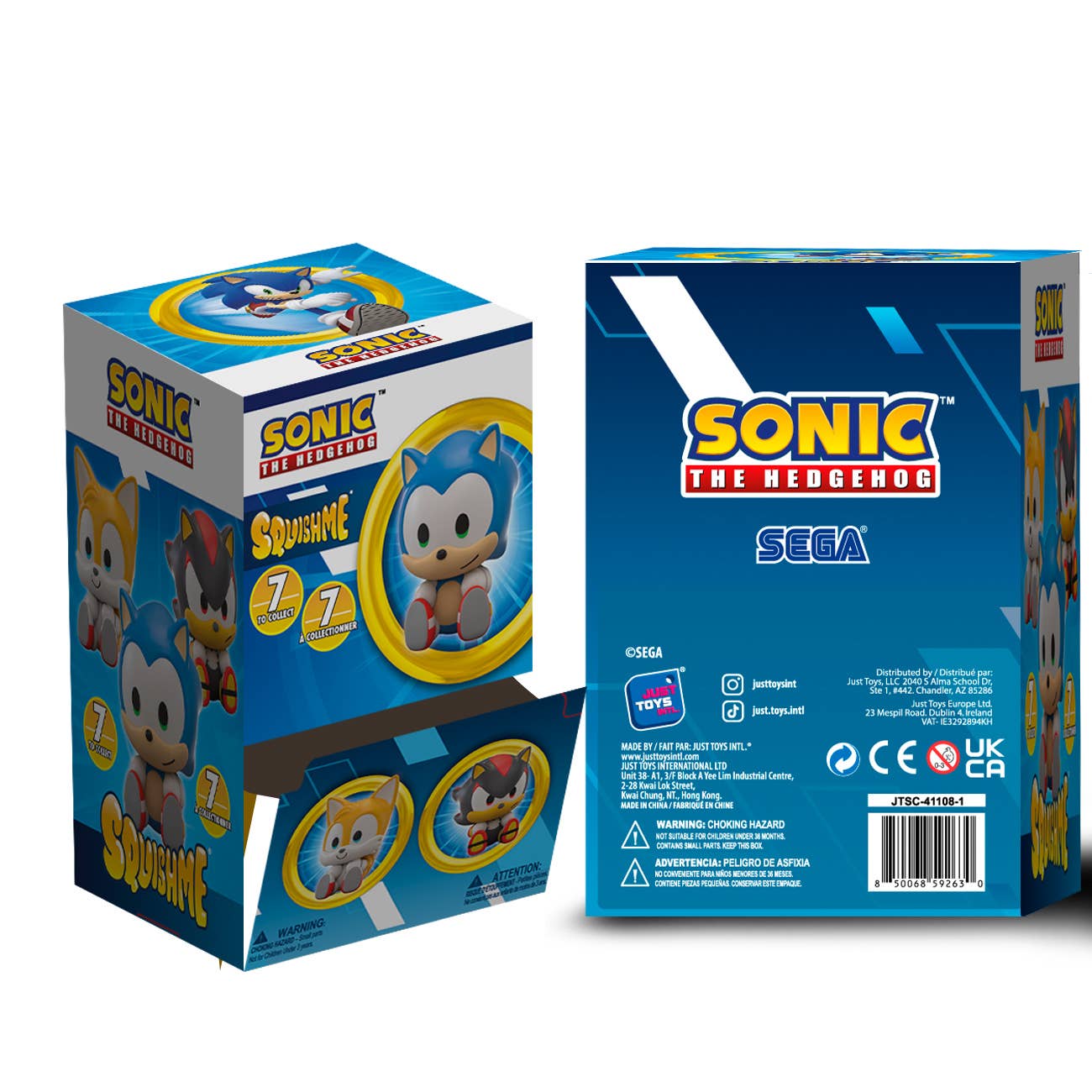 Sonic 3.5" SquishMe Scented Figure Mystery Packs in Display