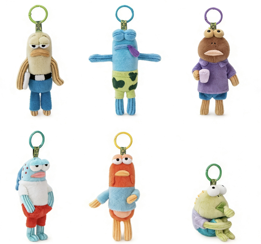 Bikini Bottom buddies plush pendant blind box
