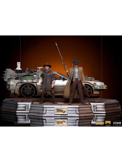 Statue Delorean (Full Set) - Back To The Future III - Art Scale 1/10 - Iron Studios